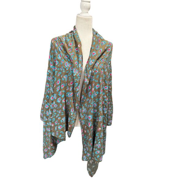 Beck Söndergaard 100% Cotton Leopard Print Scarf / Wrap — 33” x 74” - Picture 5 of 8